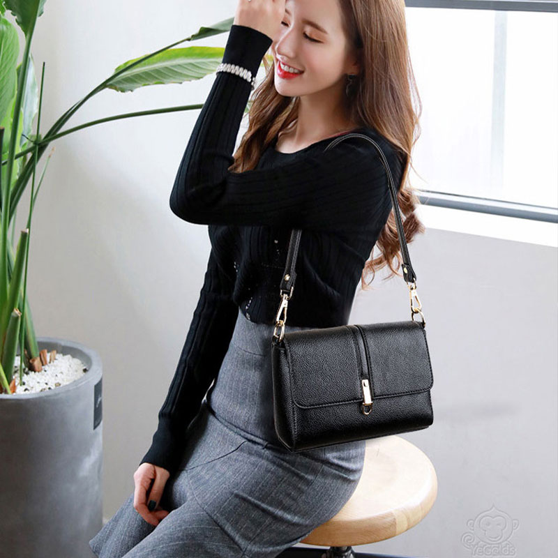 [オフィシャル] 牛革ショルダーバッグ、優れた生地を厳選します、手作りで仕上げ、ソフトで快適で実用的です、色々な小物を全て収納、【送料無料、着払い】