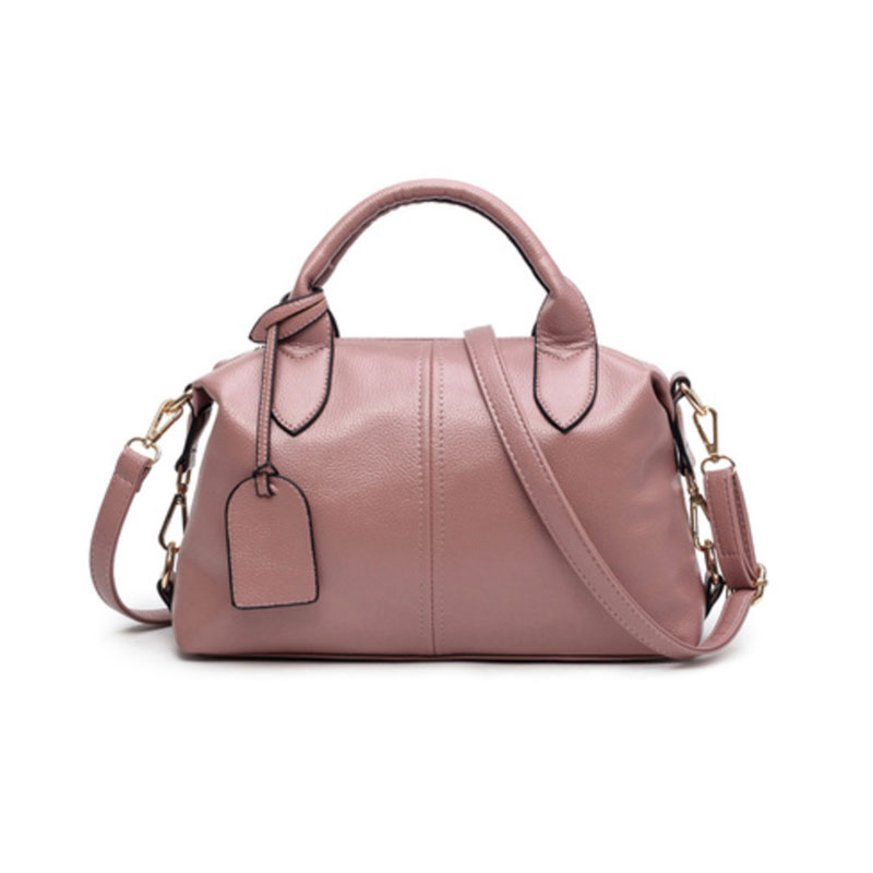 ボストン革ハンドバッグ ショッピング、通勤、出かけ、おデートに大活躍  IPAD、傘、化粧品などを収納できる  便利なお出かけバッグ