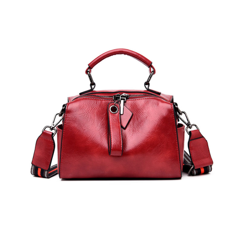 [オフィシャル] 牛革ショルダーバッグ、おしゃれなコンパクトスタイル、キレイでシンプルな色合い、色つやがいい、手触りがいい、クラシック、手入れしやすい【着払い】