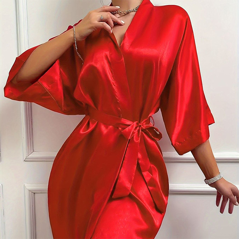 ファッションサテンネグリジェ