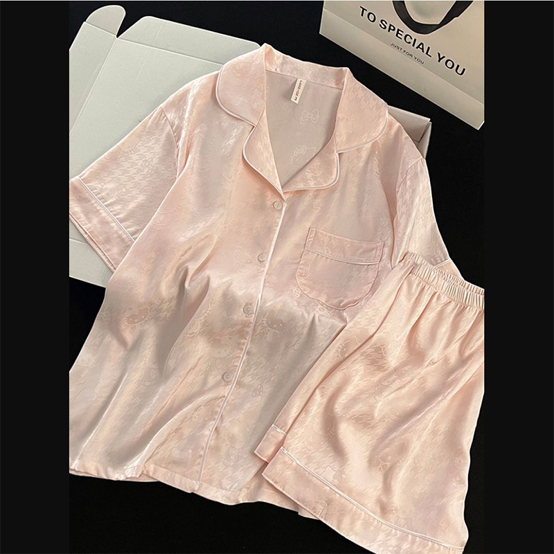 女性用半袖ショートパンツパジャマセット